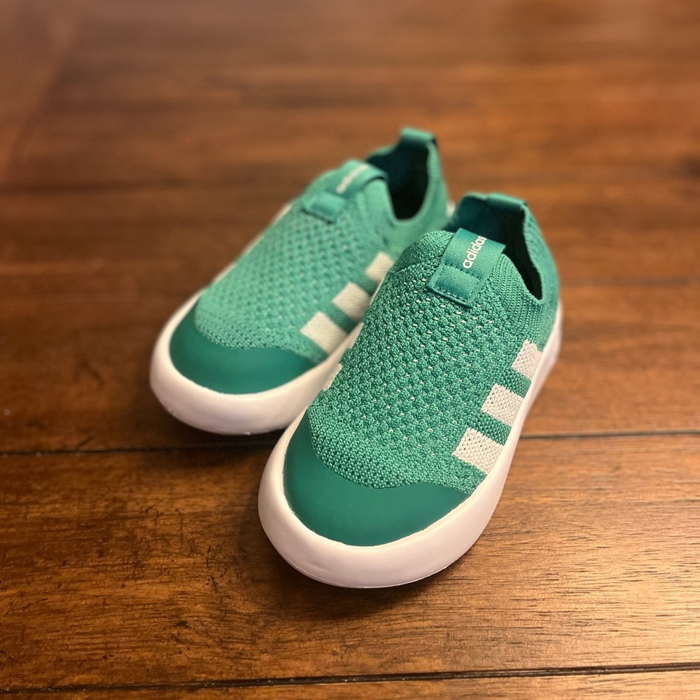 Adidas Kids' Green Slip-On Shoes
